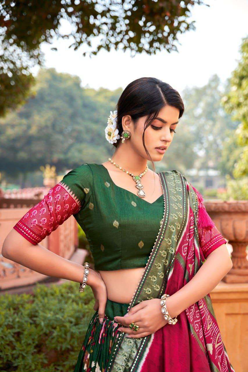 Women's Ethnic Printed Lehenga Choli Set with Tassel Dupatta ? Perfect for Festivals & Functions - Image 4